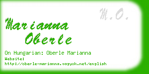 marianna oberle business card